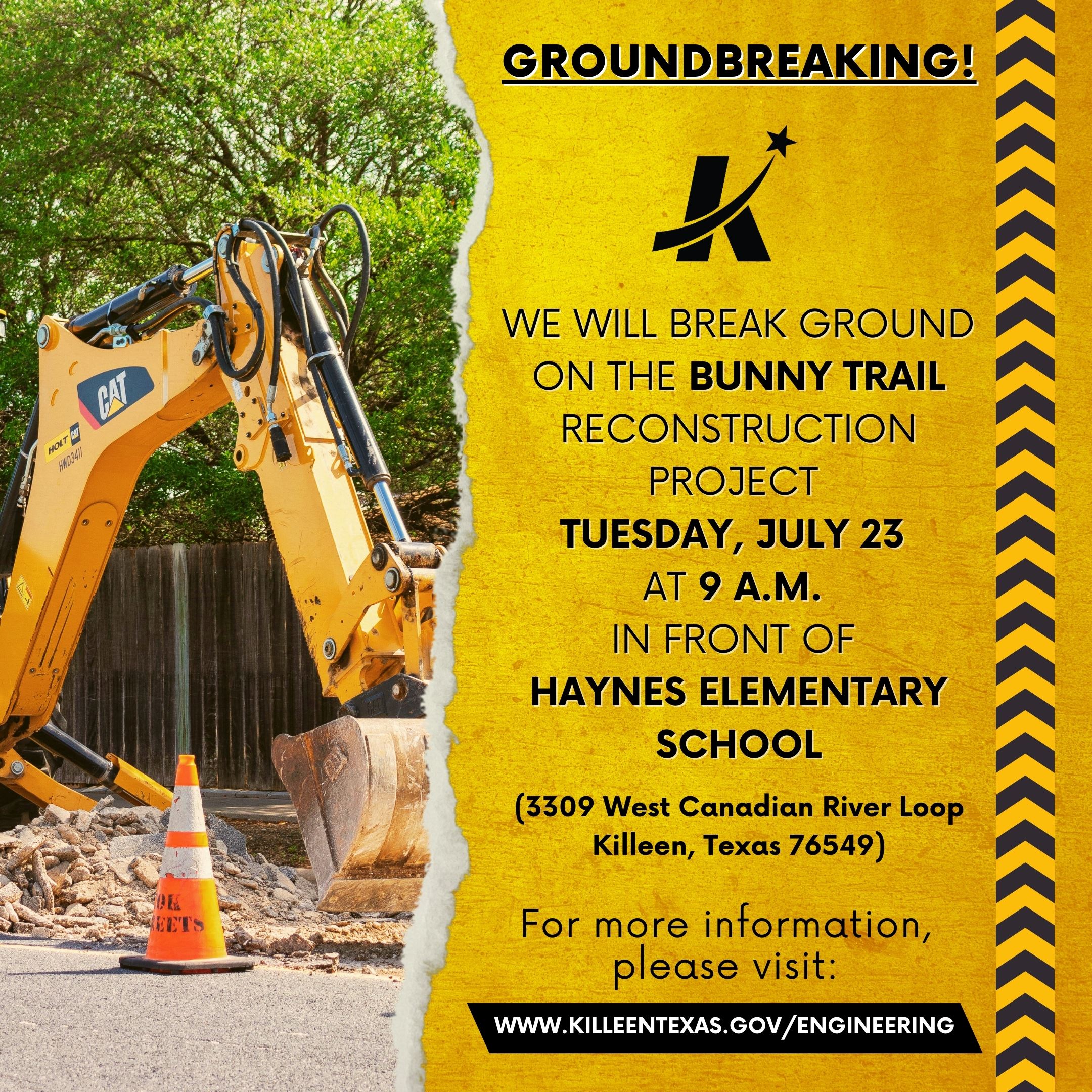Bunny Trail Reconstruction Project Groundbreaking