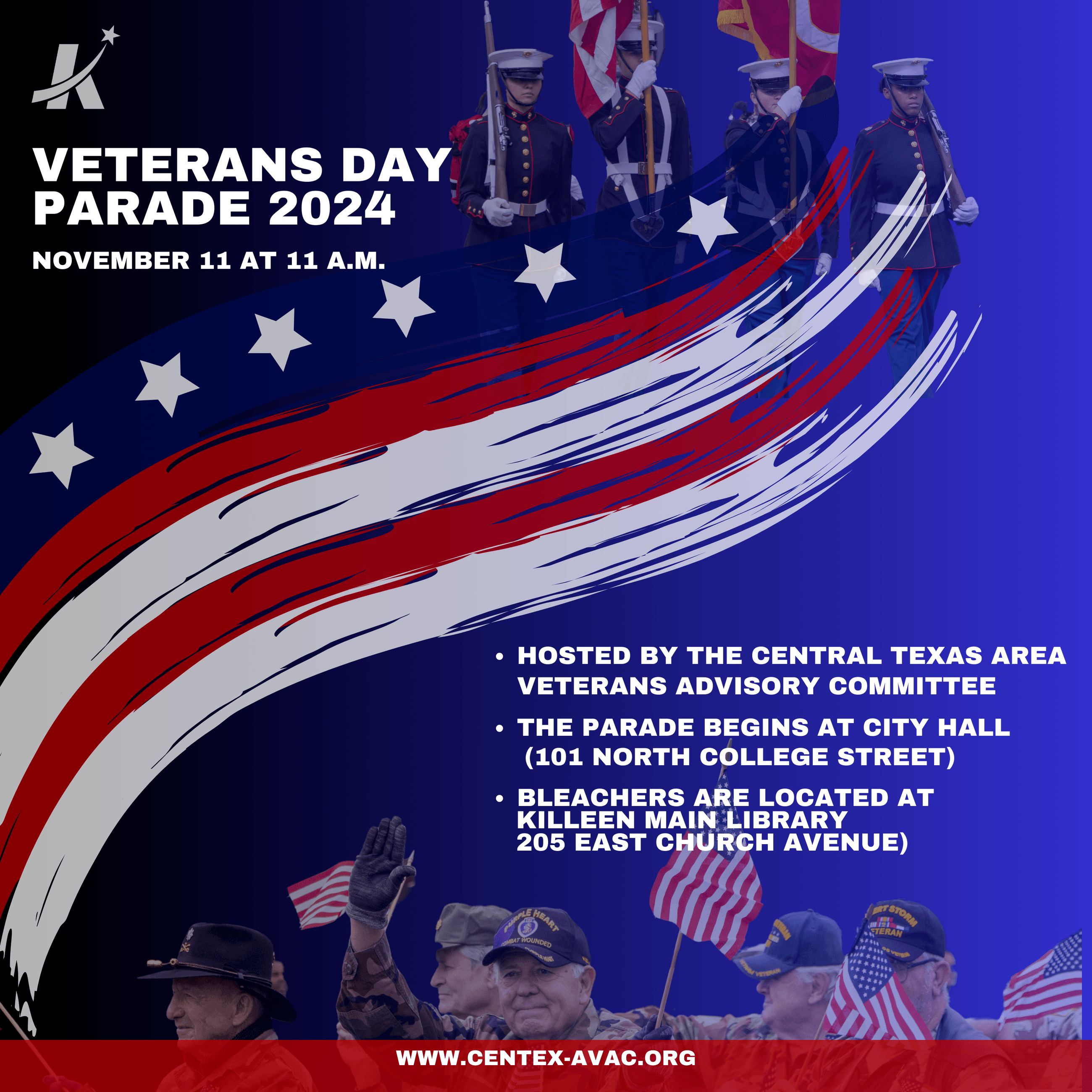 Veterans Day Parade Flyer (SQ New)(PNG)