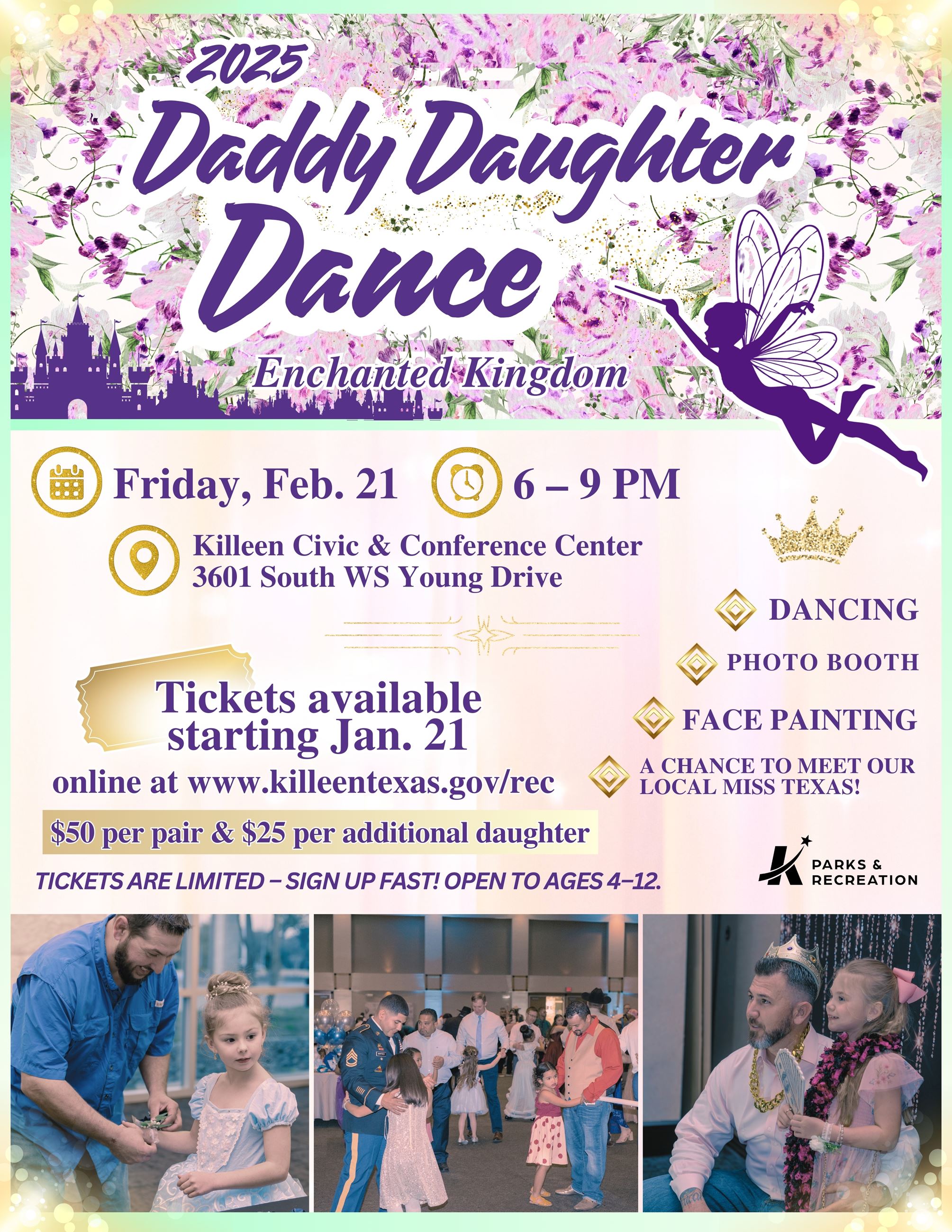 Daddy Daughter Dance flyer 2025