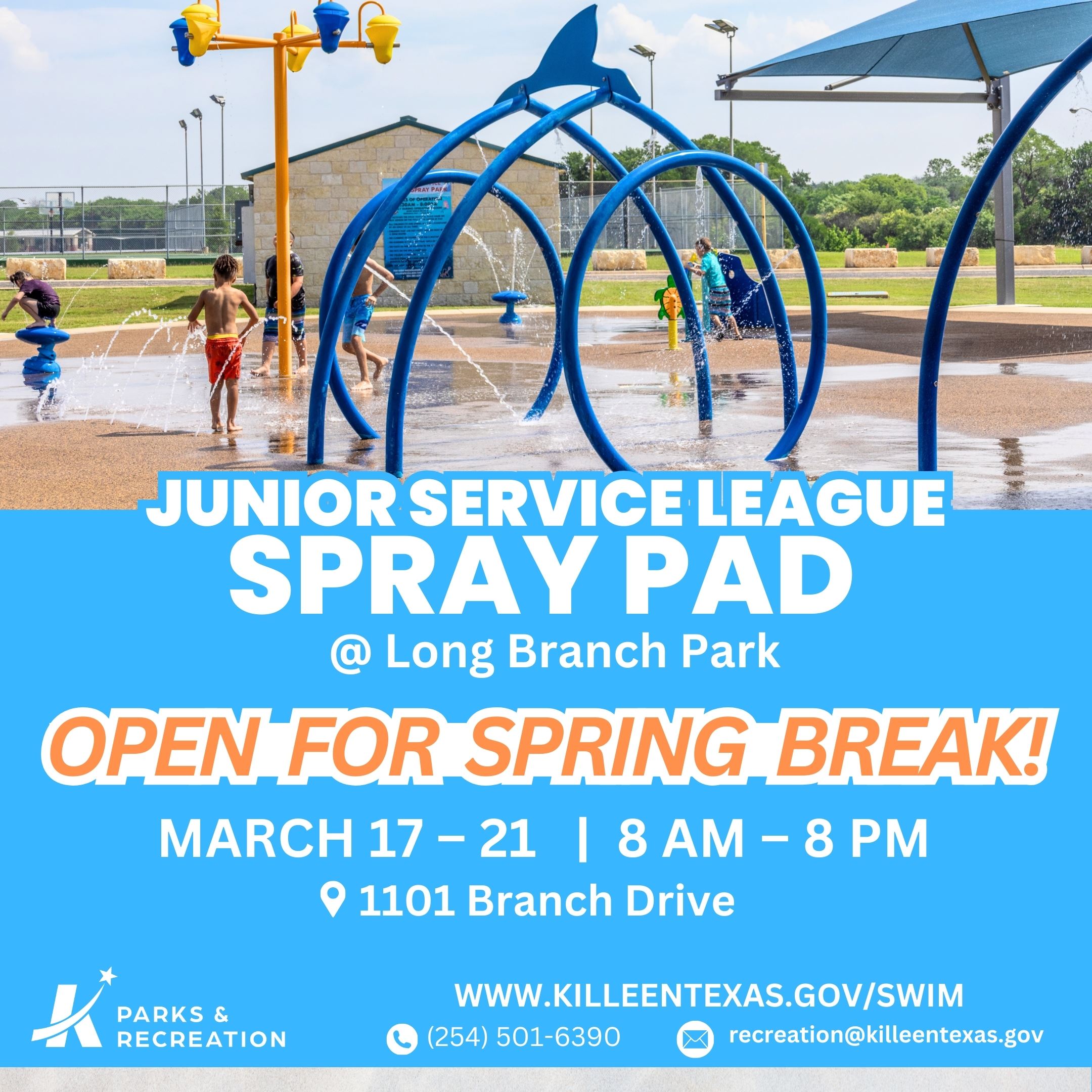 Long Branch Spray Pad Open for Spring Break 2025