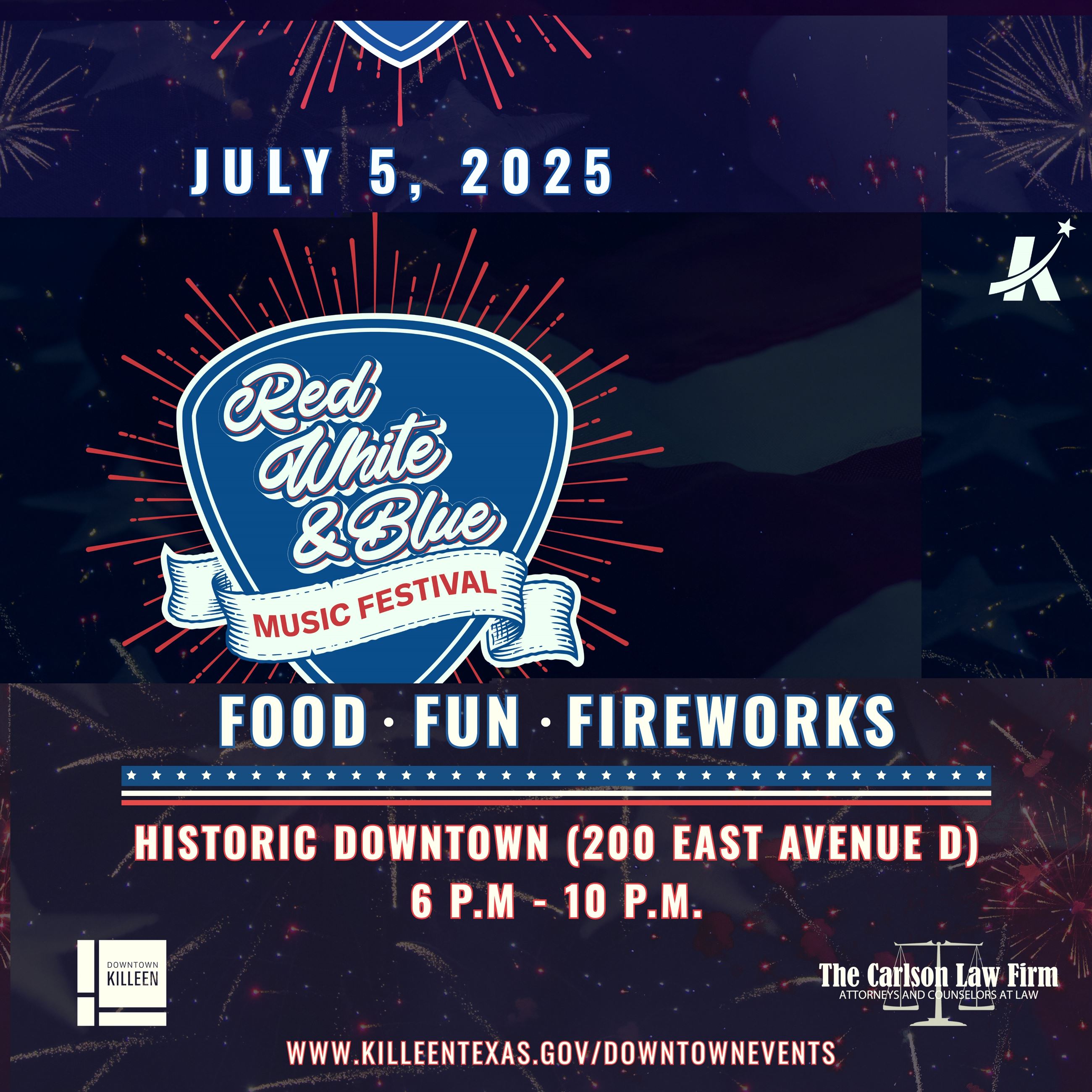 Save the date for Red, White and Blue Music Festival