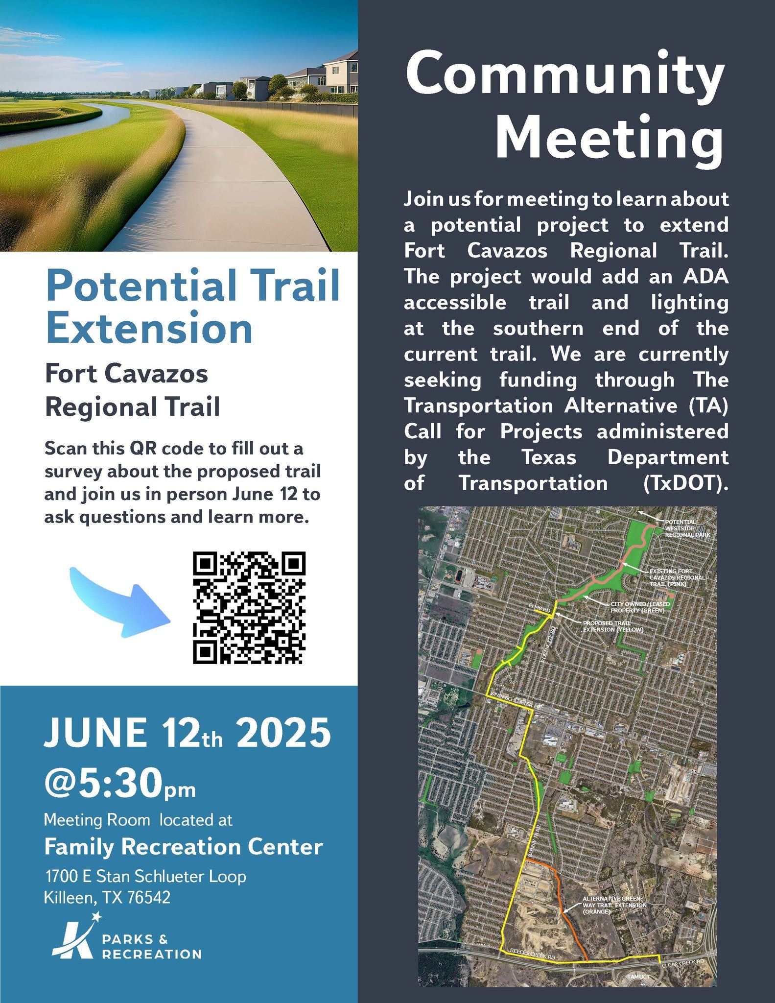 Public meeting to discuss potential trail extension