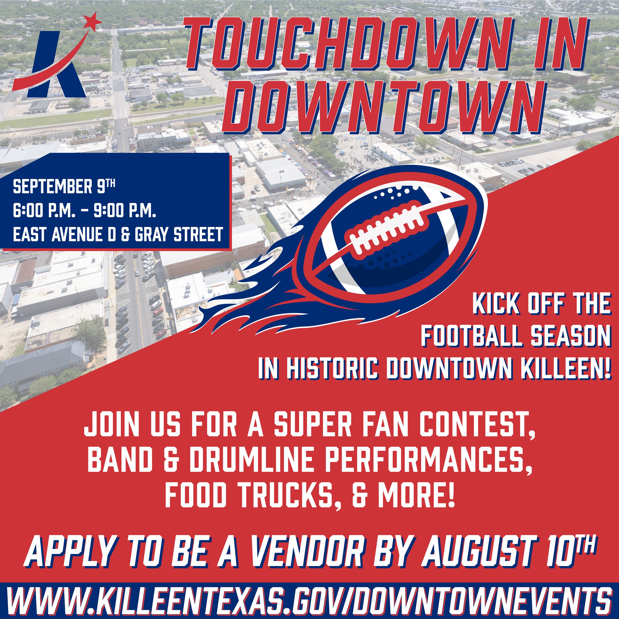 Touchdown in Downtown 2023 Save the Date_Square