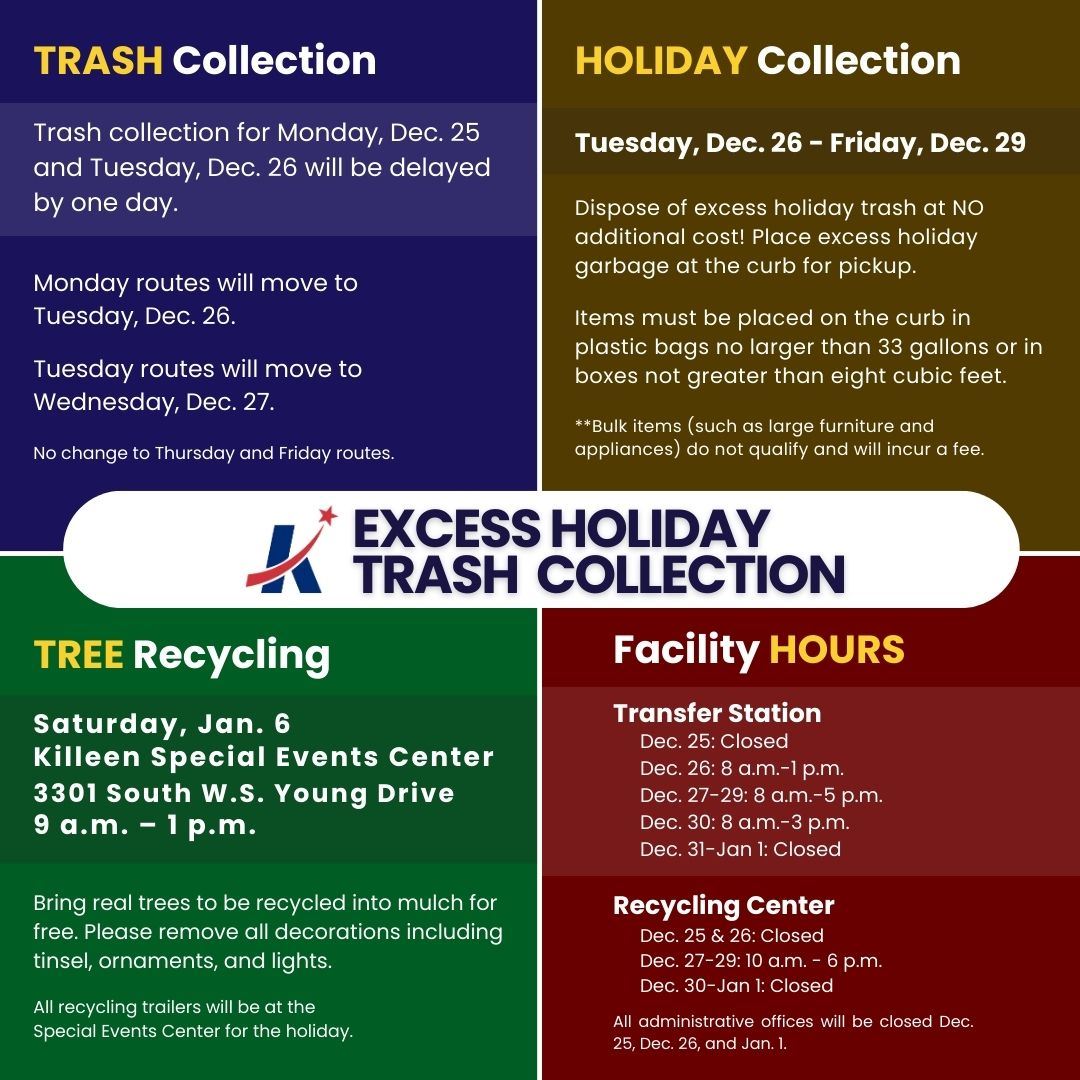 Christmas  New Year Waste Collection